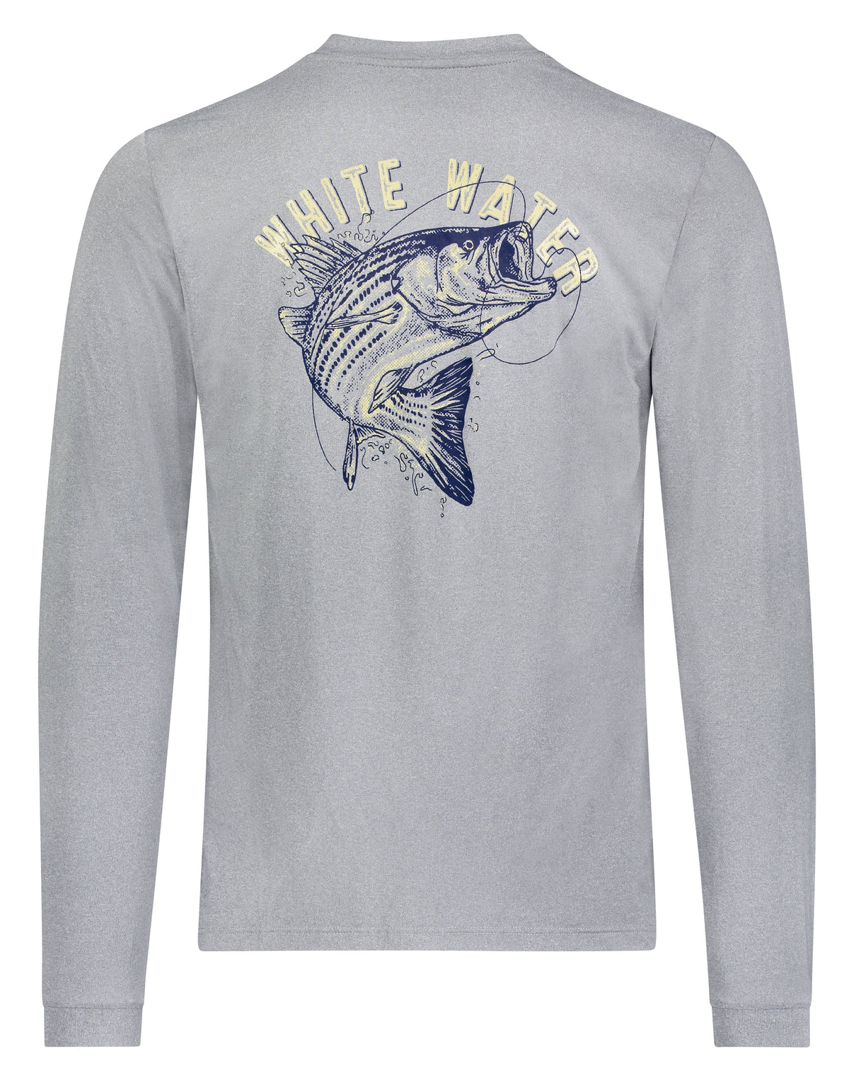 White Water Life Bass Graphic Performance-T-Shirt