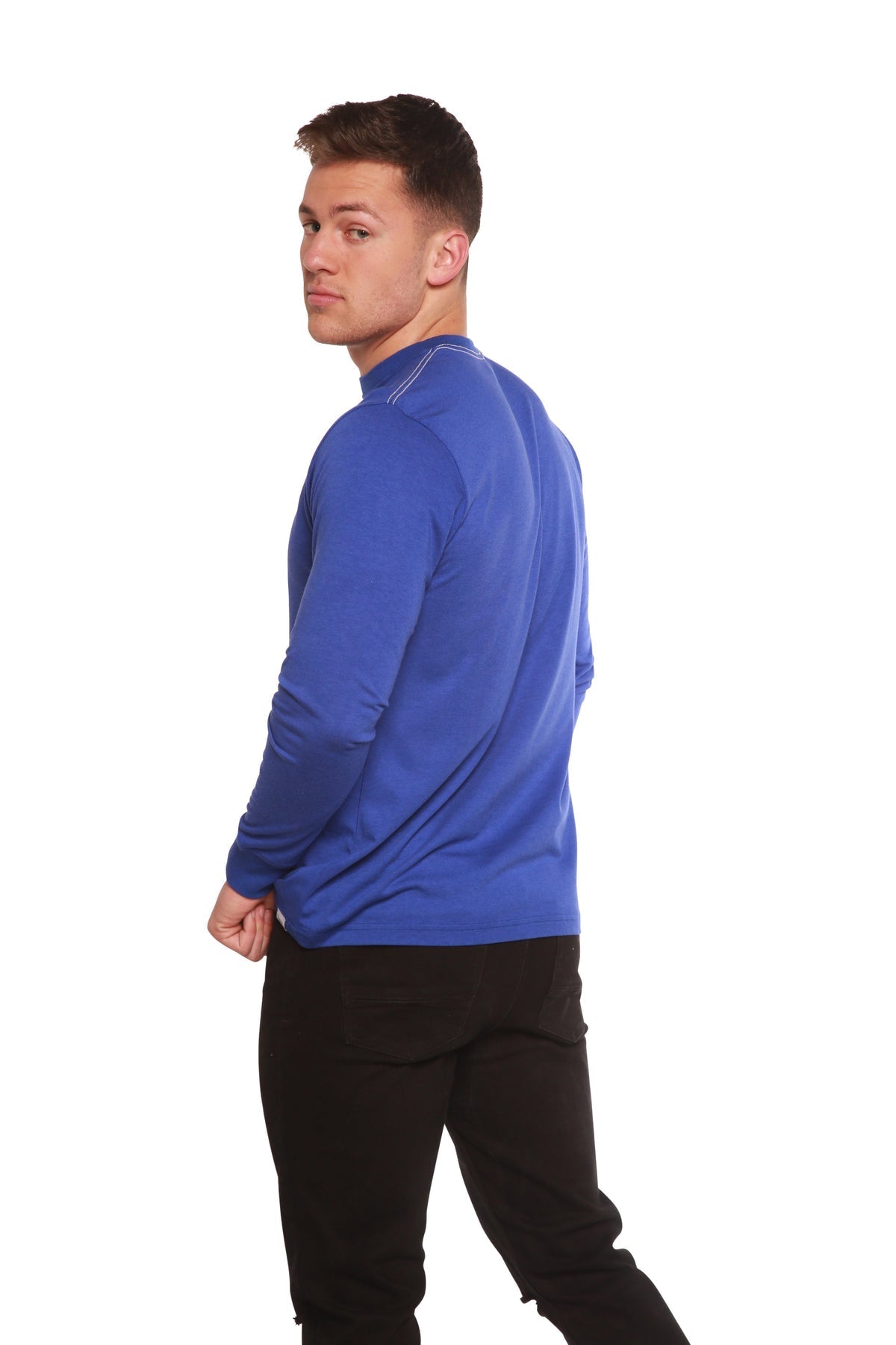 Langarm-T-Shirt aus Bambusfaser