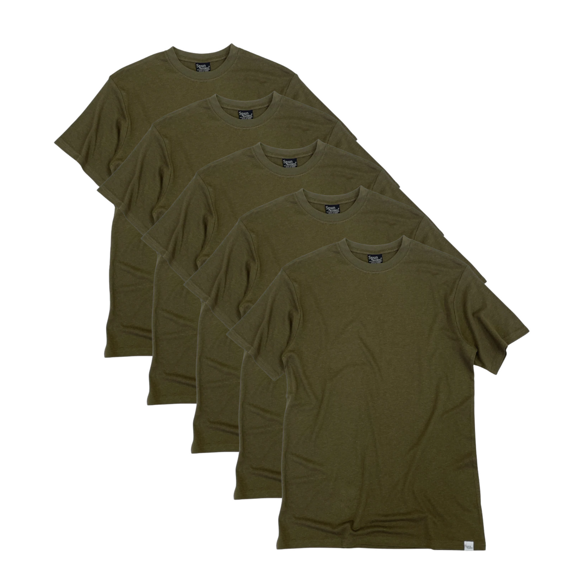 T-shirt col rond en bambou filé