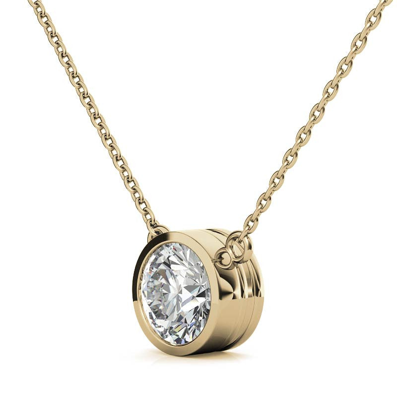 Dije con Diamante en Engaste de Bisel VossAgin