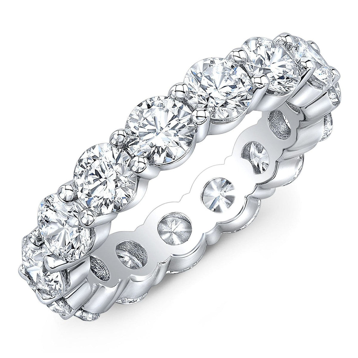 Bague éternité en moissanite VossAgin