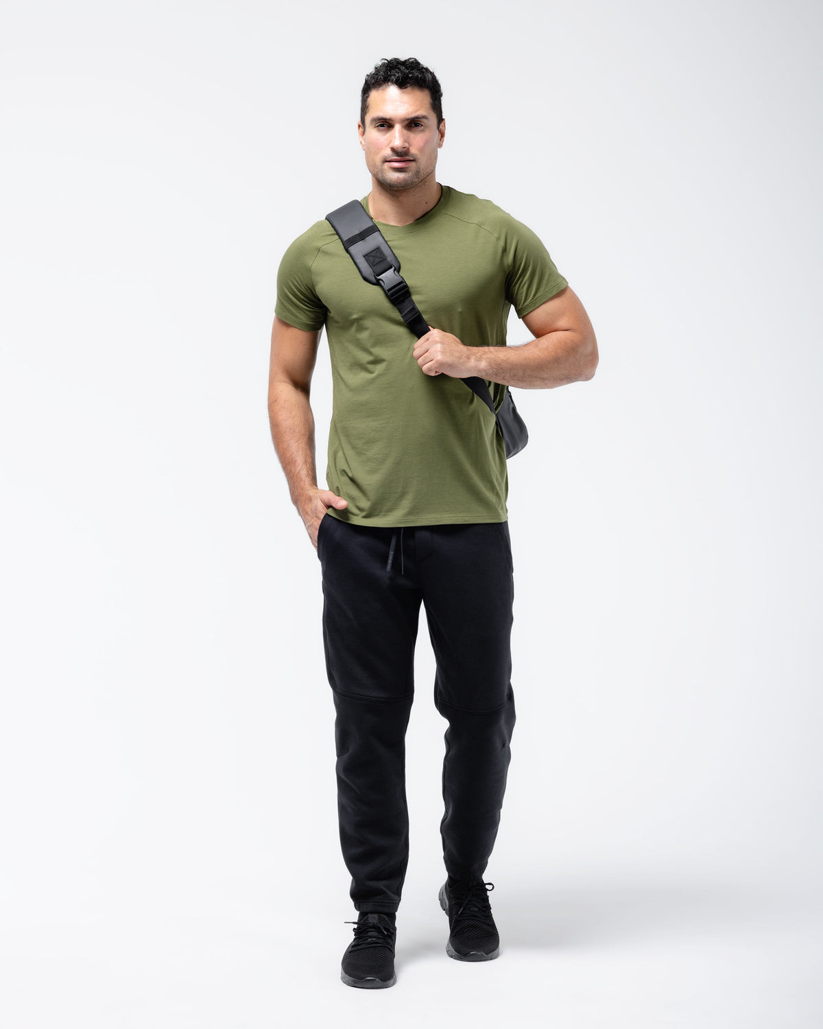 Black Crest Velocity Joggers