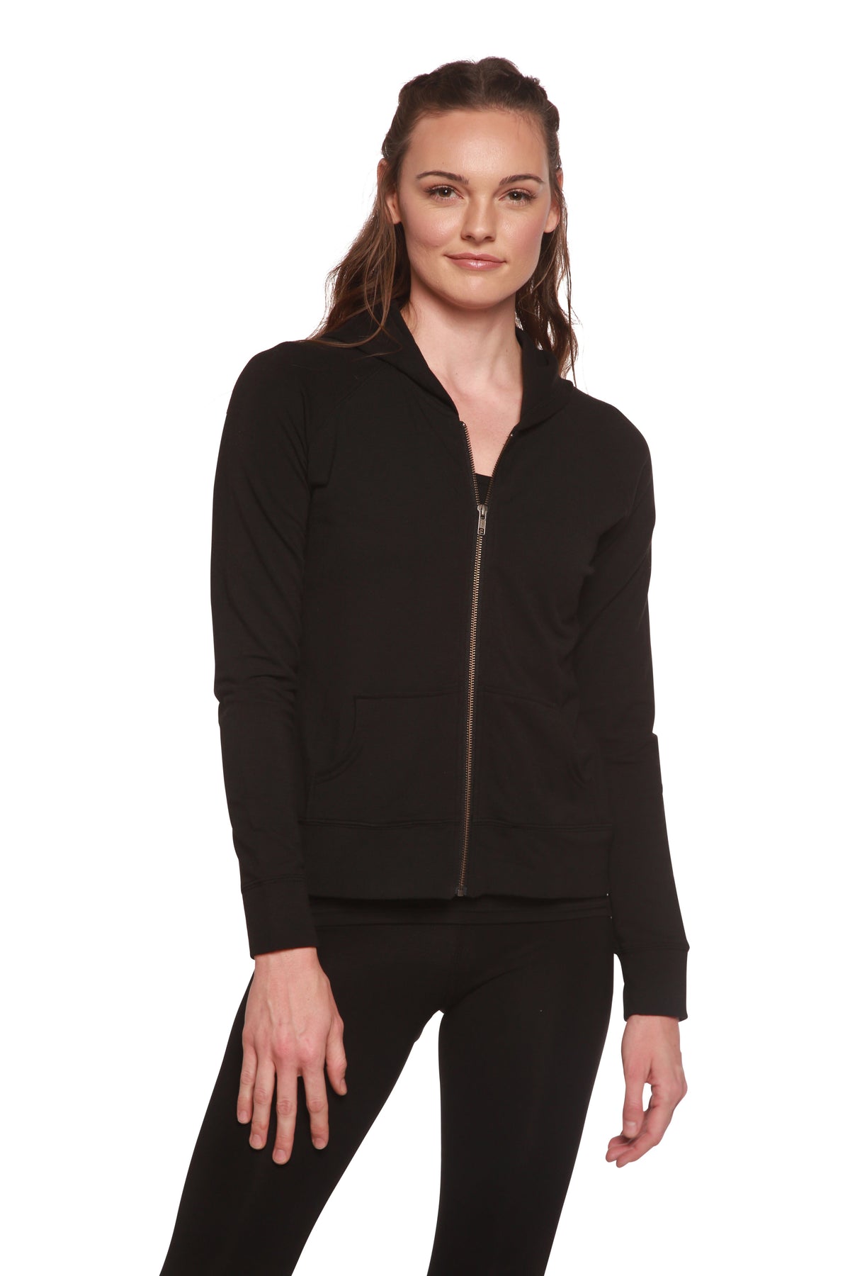 Sudadera con cierre de bambú French Terry