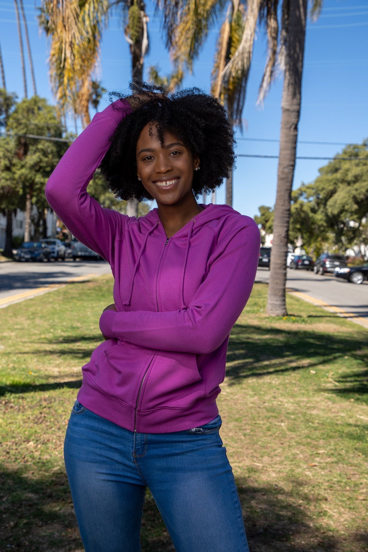Sudadera con cierre de bambú French Terry
