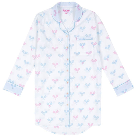 Sant and Abel Women's Tennis Bows Night Shirt